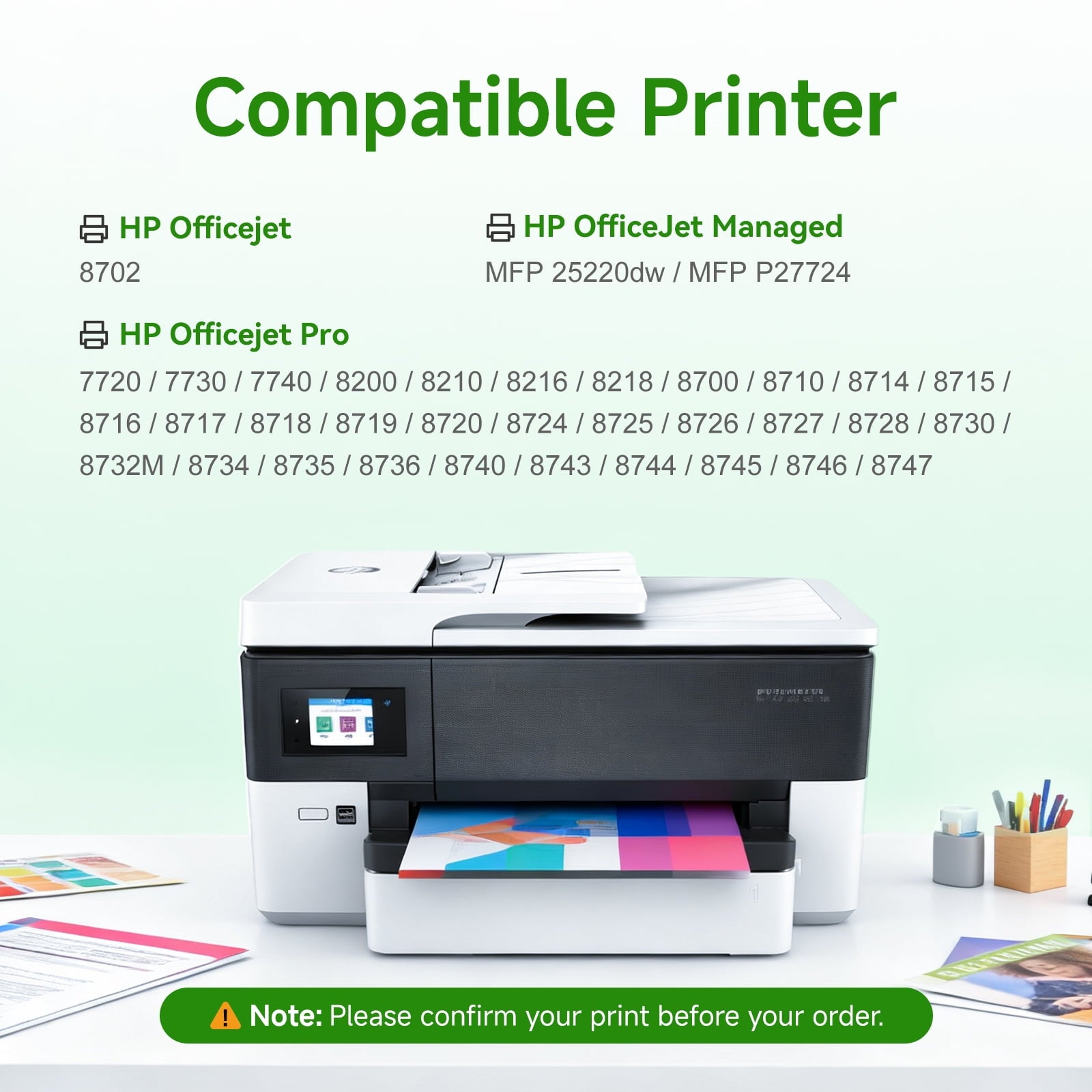 952 Ink Compatible for HP 952 Ink Cartridges 952XL Ink Cartridges Work with Printer ink HP Officejet Pro 8710 7740 8720