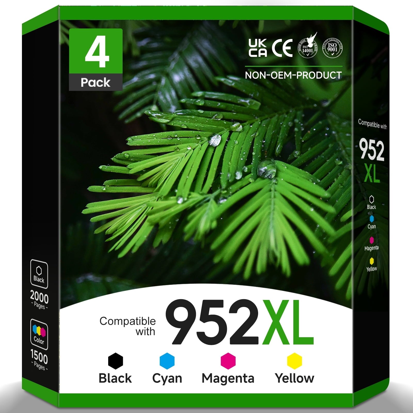 952 Ink Compatible for HP 952 Ink Cartridges 952XL Ink Cartridges Work with Printer ink HP Officejet Pro 8710 7740 8720
