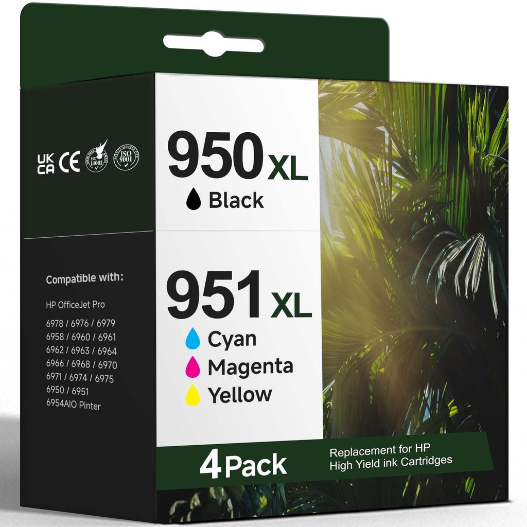 950XL 951XL Ink Cartridge compatible for hp 950 and 951 ink cartridges Combo Pack work for OfficeJet Pro 8100 8110 8600 8610 8615 8616 8620 8625 8630 8640 Printer