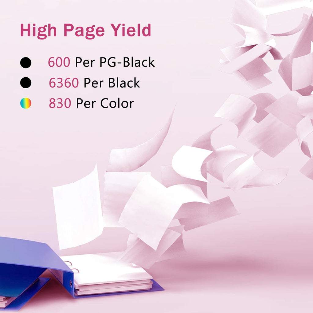 280XXL 281XXL Ink Cartridge for Canon ink 280 and 281 for PG280 and CL281 for Canon Printer Ink for Canon PIXMA TR7520 TR8520 TR8620 TR8500 TS8222 TS8320 TS8322 TS8120 TS9120 Printer(5-Pack)