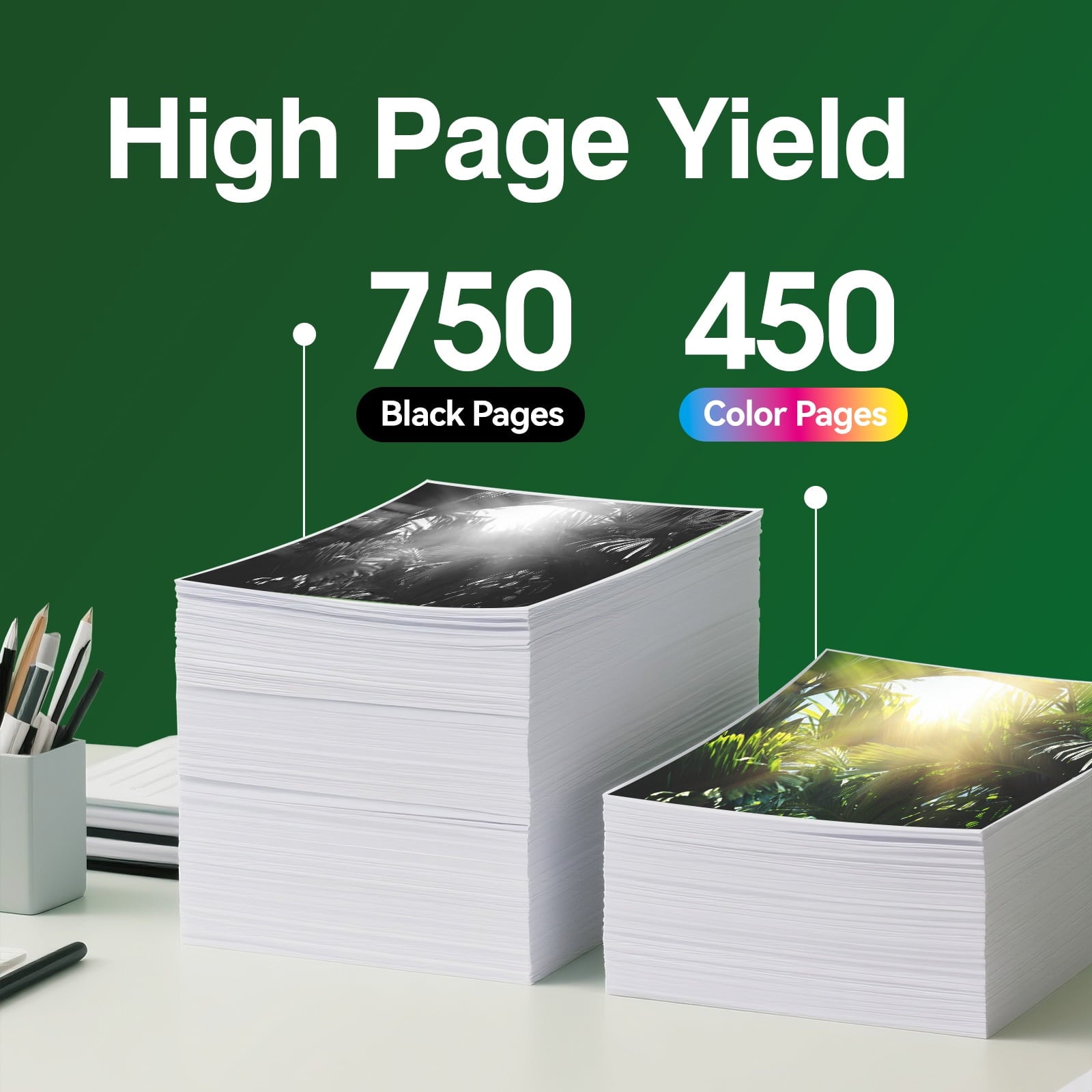 65XL 65 Ink Cartridge Compatible for HP 65 Ink Cartridge for Printer ink 65 High Yield Combo Pack (2-Pack)